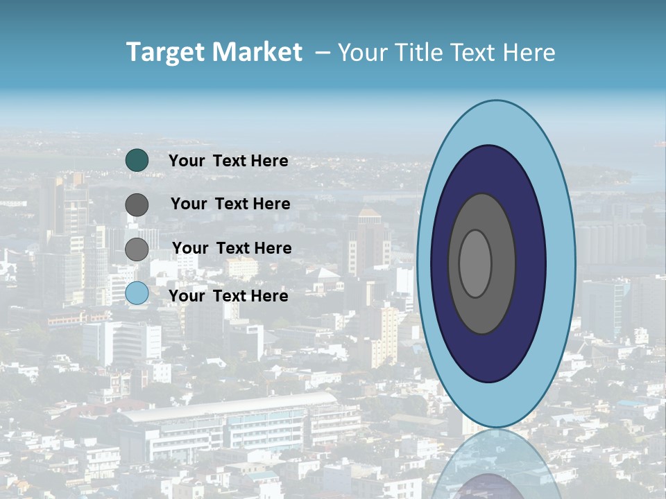 Aerial City Buildings PowerPoint Template