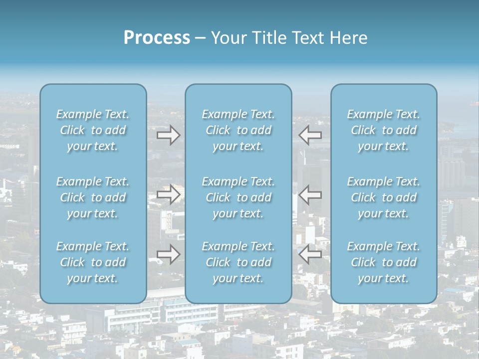 Aerial City Buildings PowerPoint Template