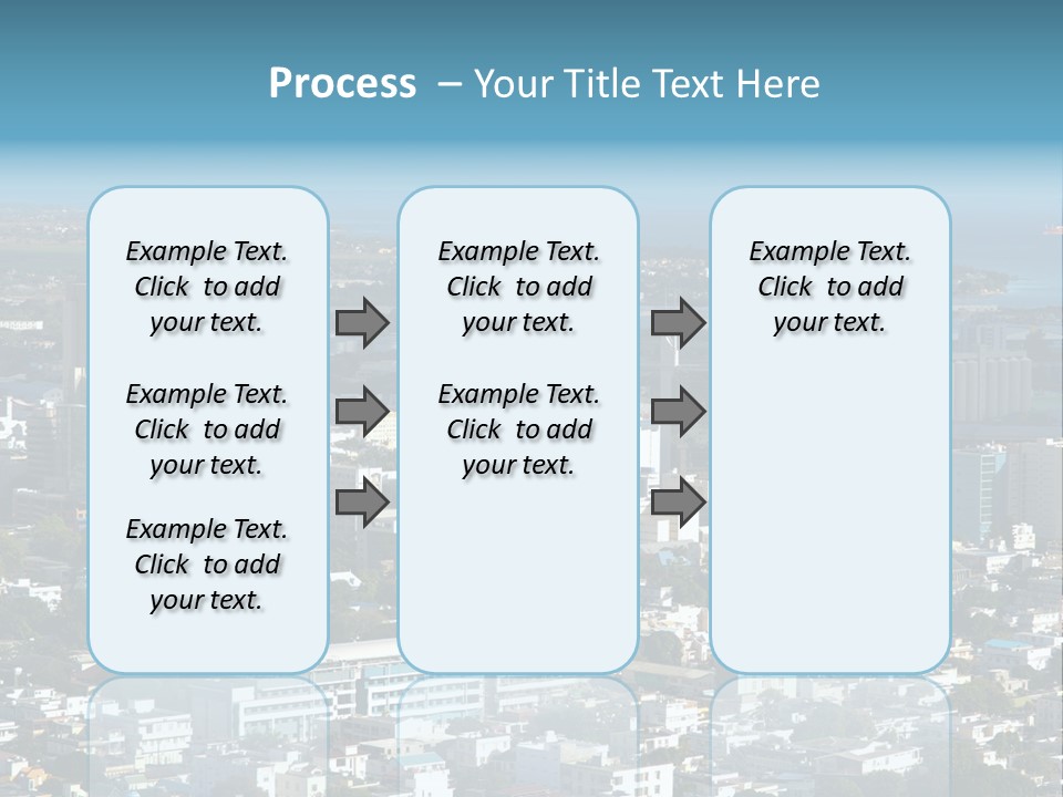 Aerial City Buildings PowerPoint Template
