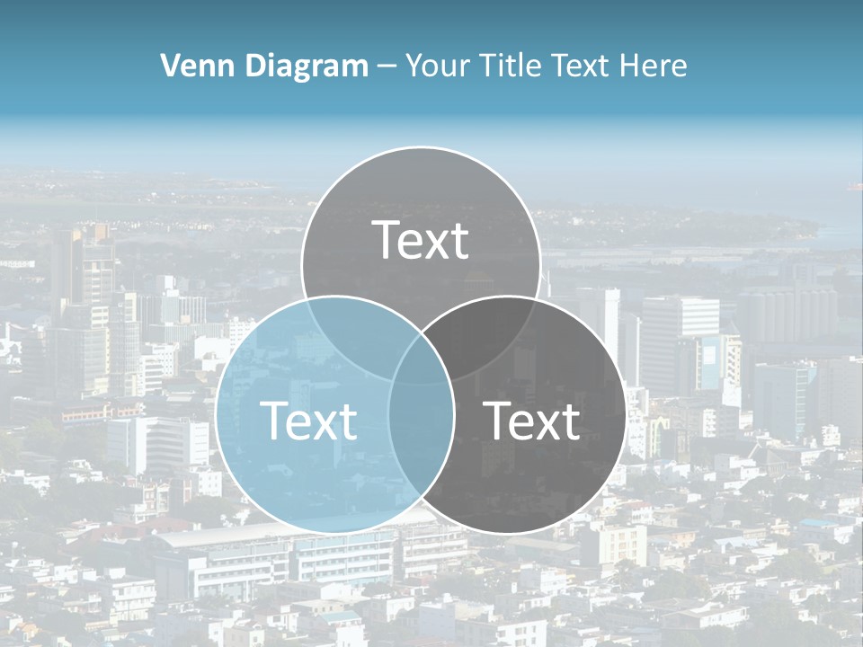 Aerial City Buildings PowerPoint Template