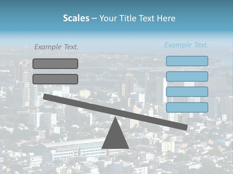 Aerial City Buildings PowerPoint Template