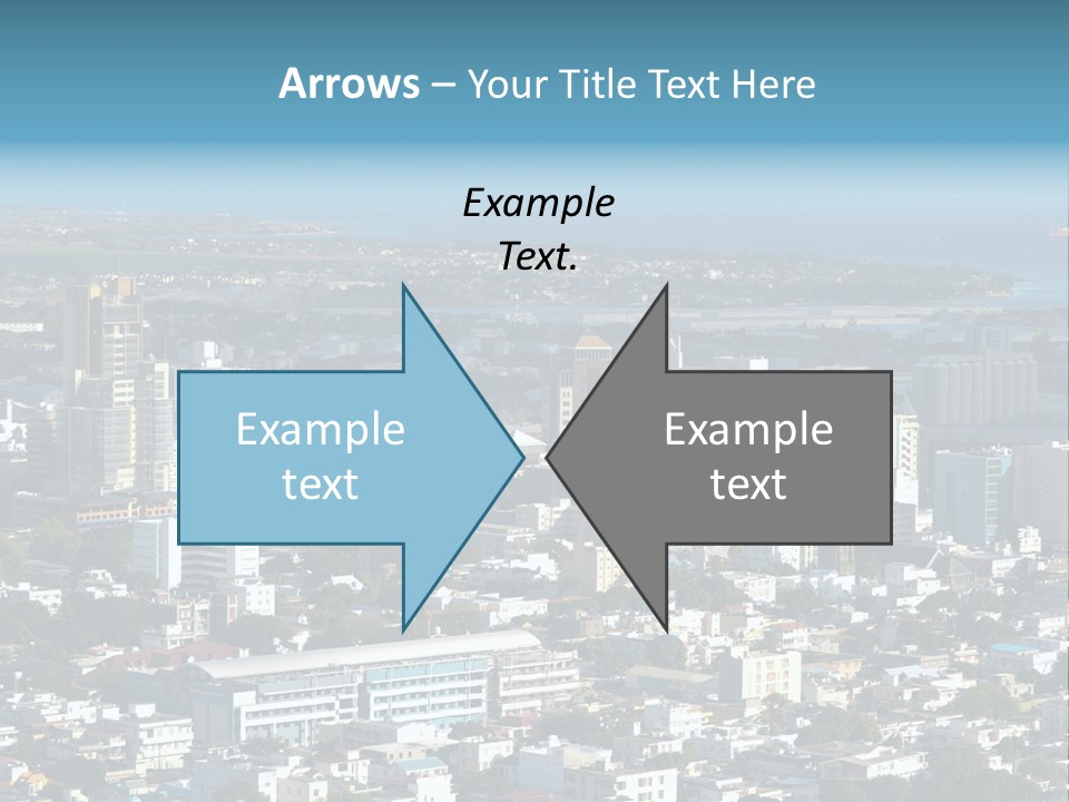 Aerial City Buildings PowerPoint Template