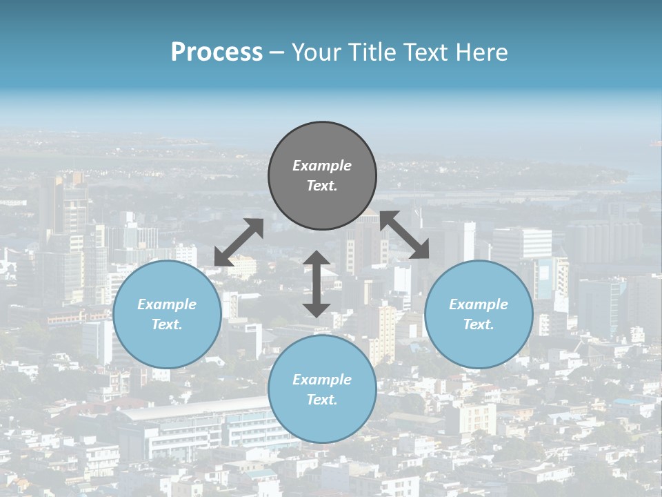 Aerial City Buildings PowerPoint Template