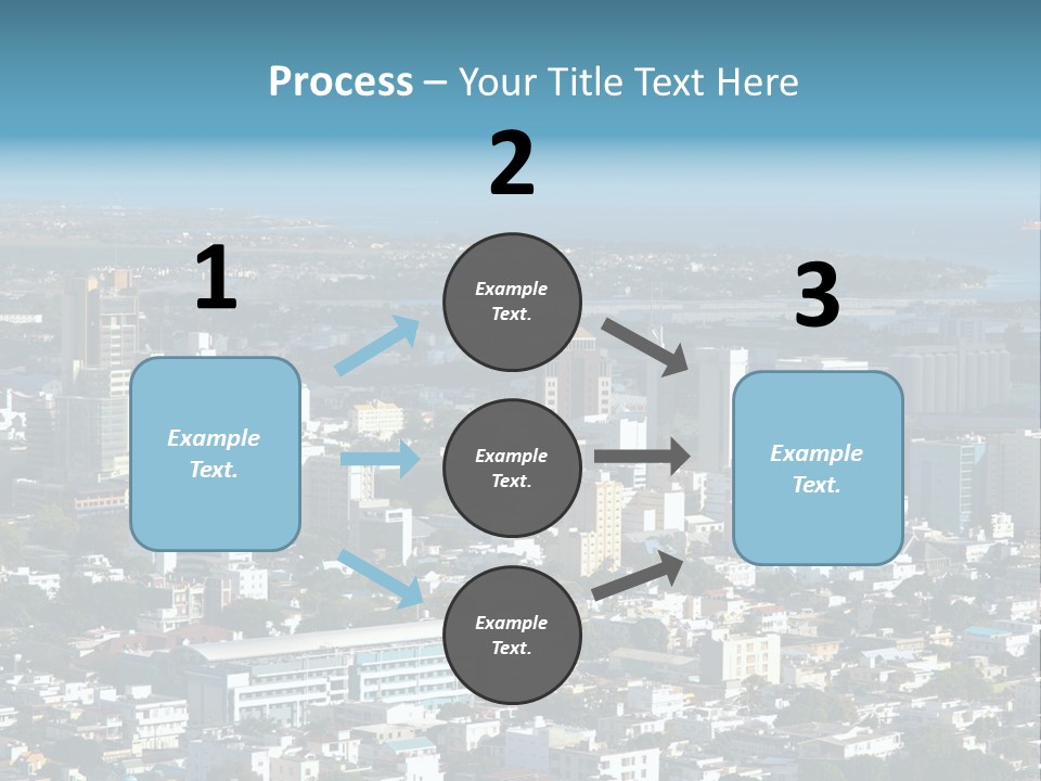 Aerial City Buildings PowerPoint Template