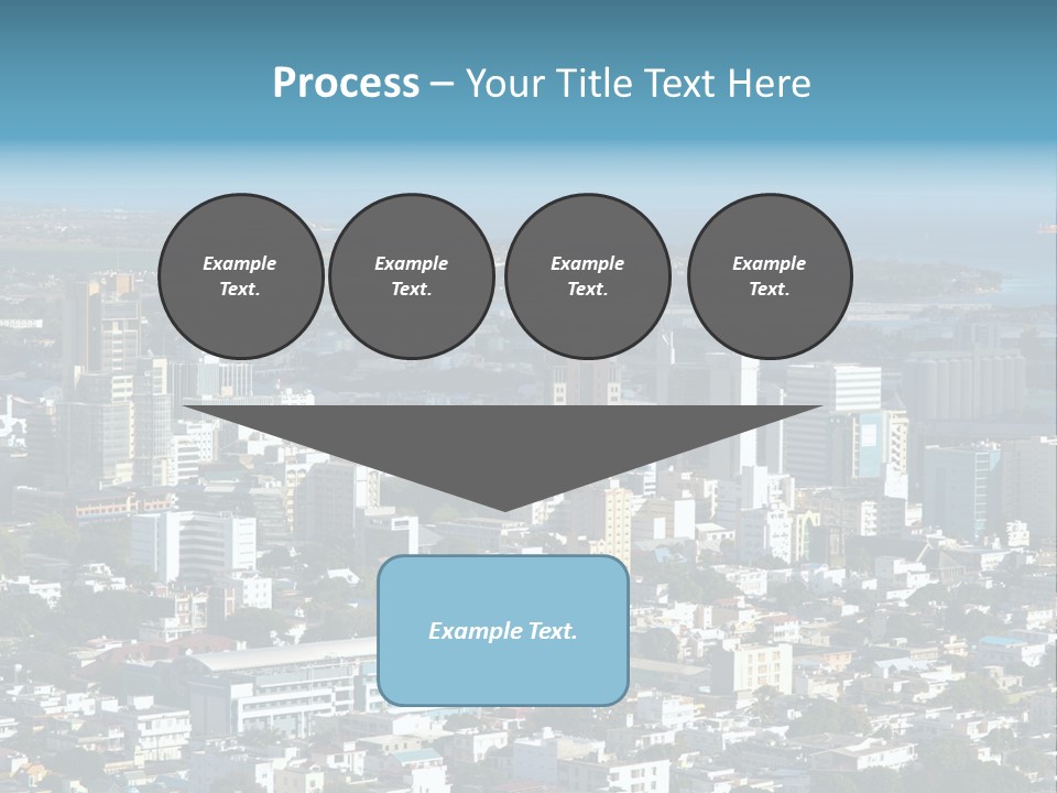 Aerial City Buildings PowerPoint Template