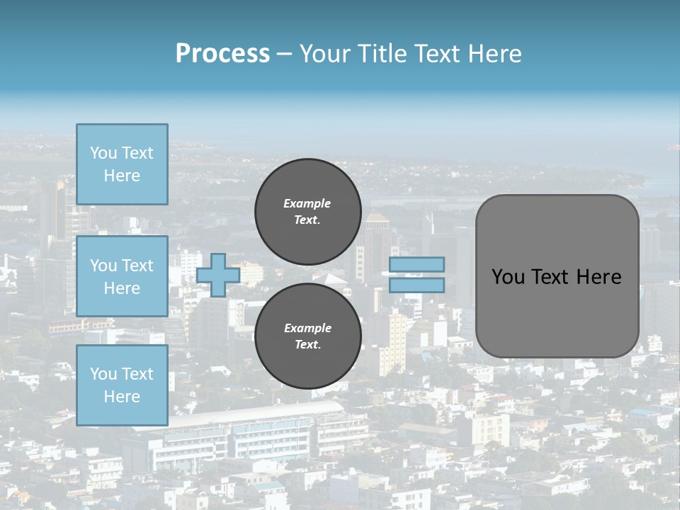 Aerial City Buildings PowerPoint Template
