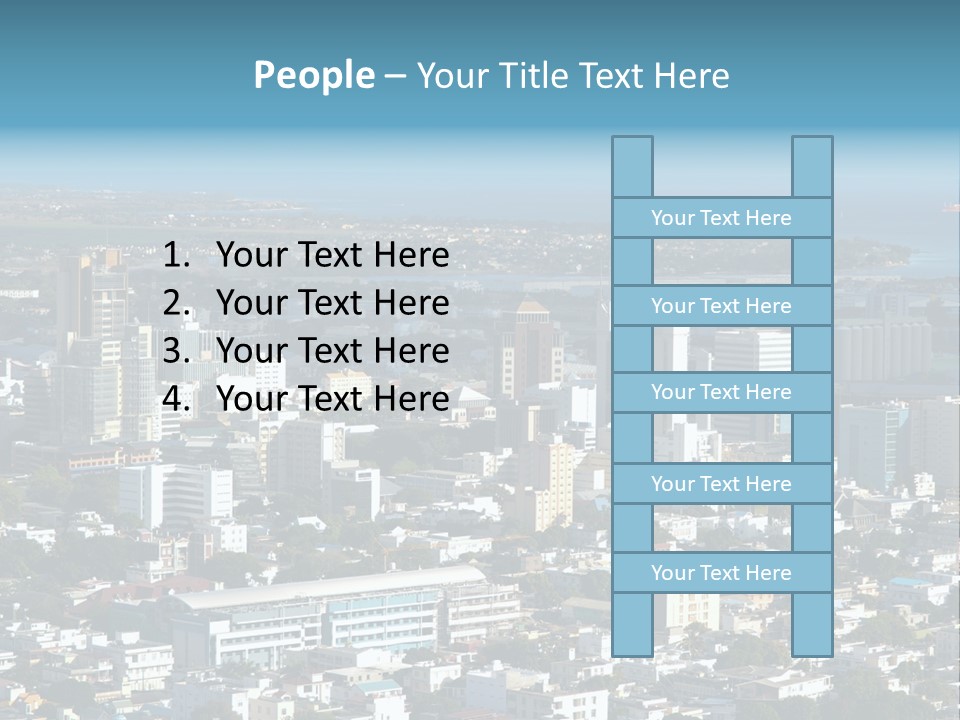 Aerial City Buildings PowerPoint Template