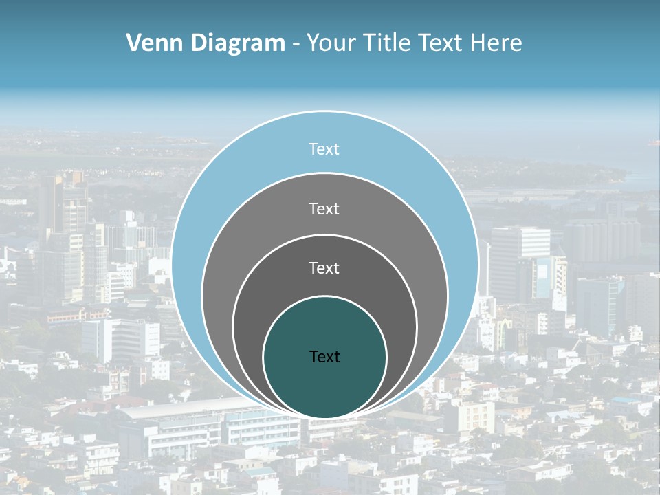 Aerial City Buildings PowerPoint Template