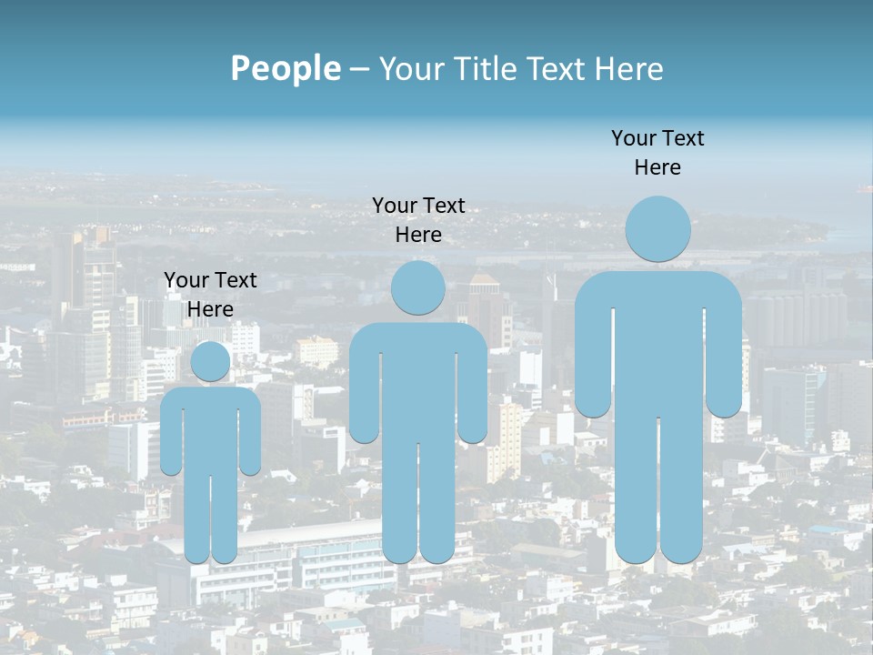 Aerial City Buildings PowerPoint Template