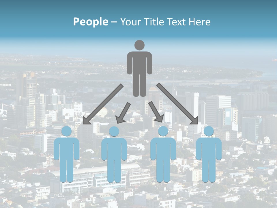 Aerial City Buildings PowerPoint Template