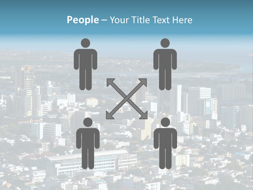 Aerial City Buildings PowerPoint Template