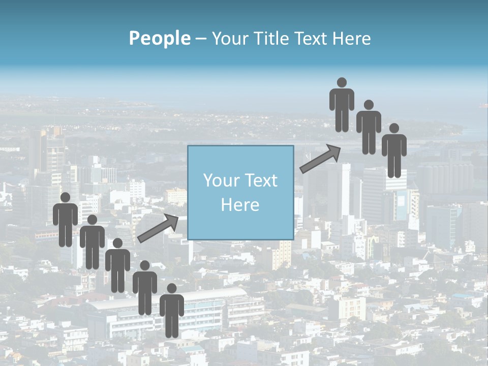Aerial City Buildings PowerPoint Template