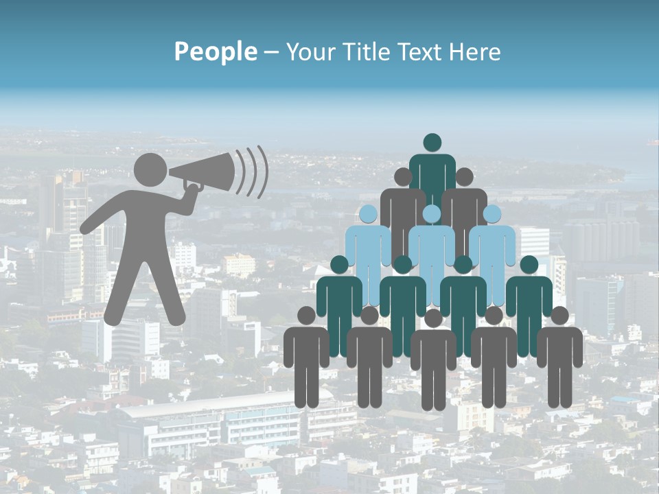Aerial City Buildings PowerPoint Template