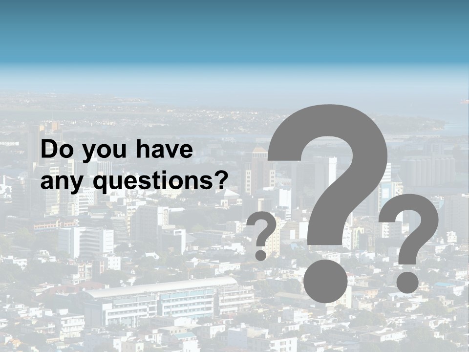 Aerial City Buildings PowerPoint Template