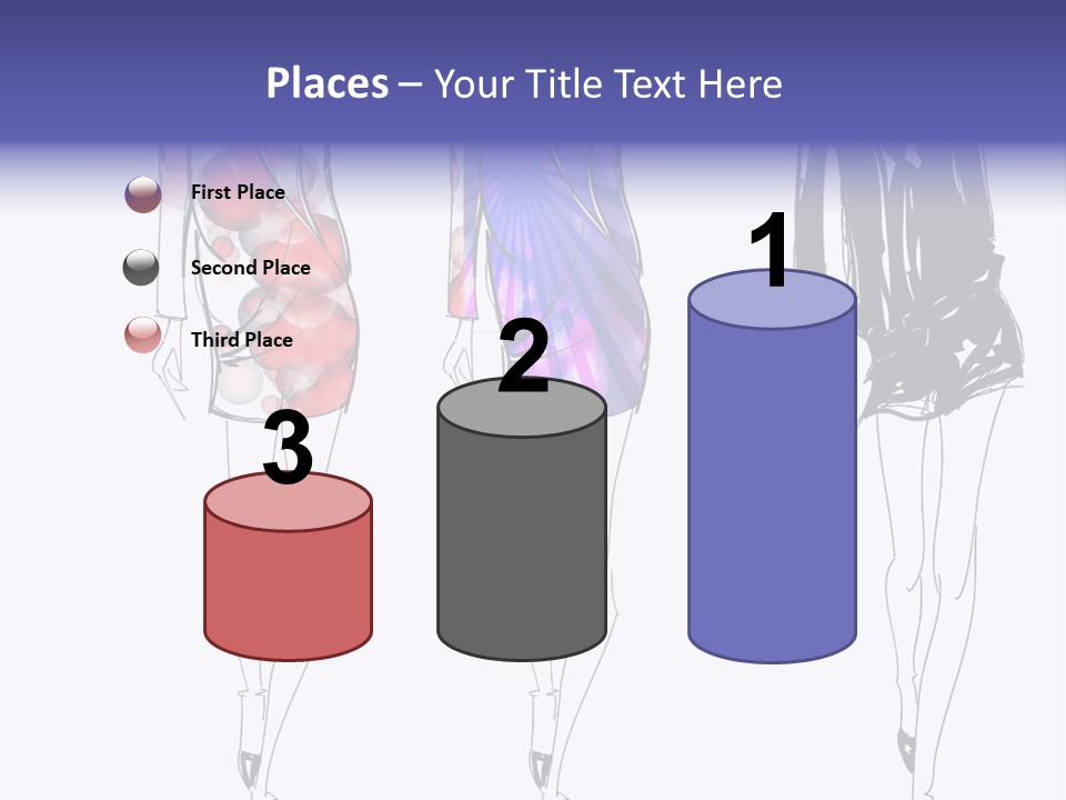 Dress Women Girls PowerPoint Template