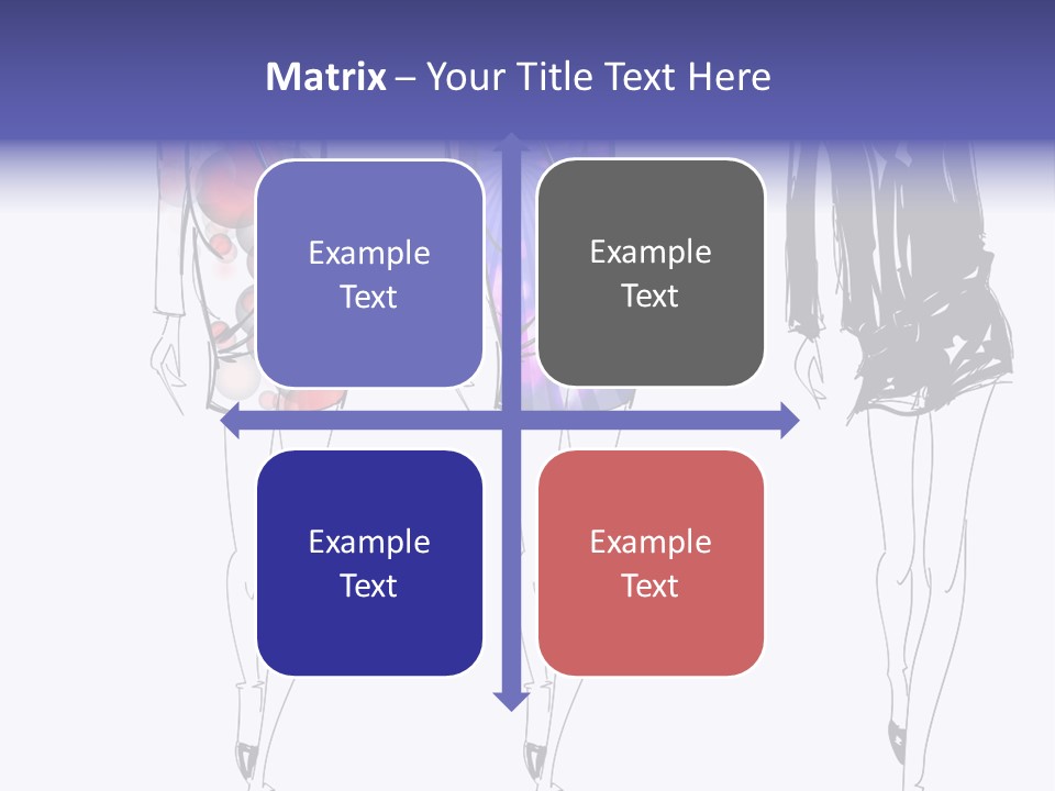 Dress Women Girls PowerPoint Template