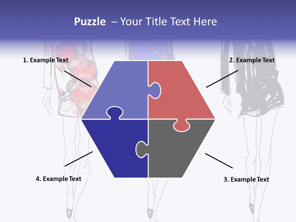 Dress Women Girls PowerPoint Template