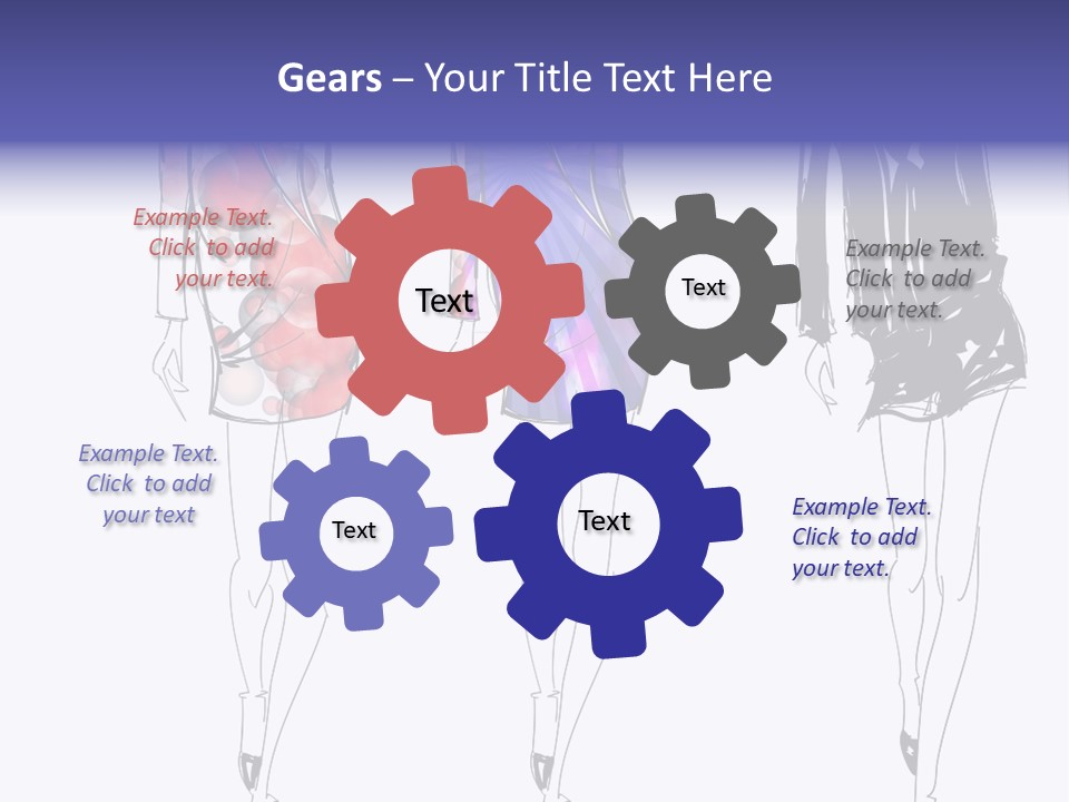 Dress Women Girls PowerPoint Template