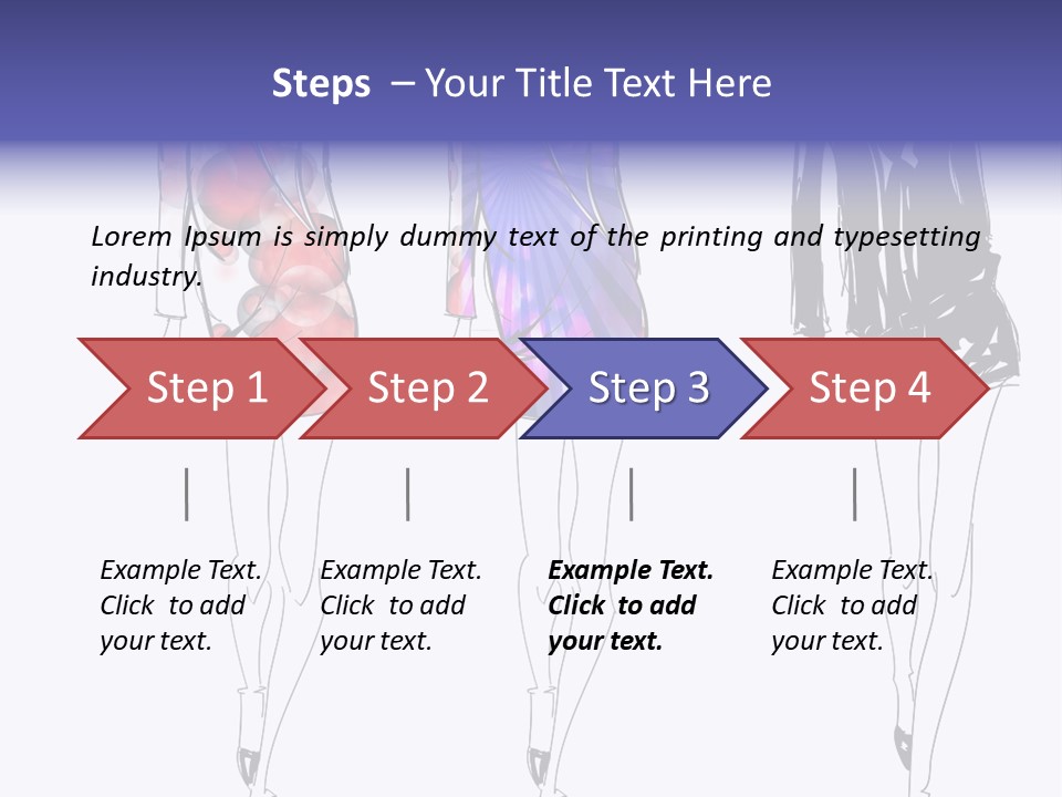 Dress Women Girls PowerPoint Template