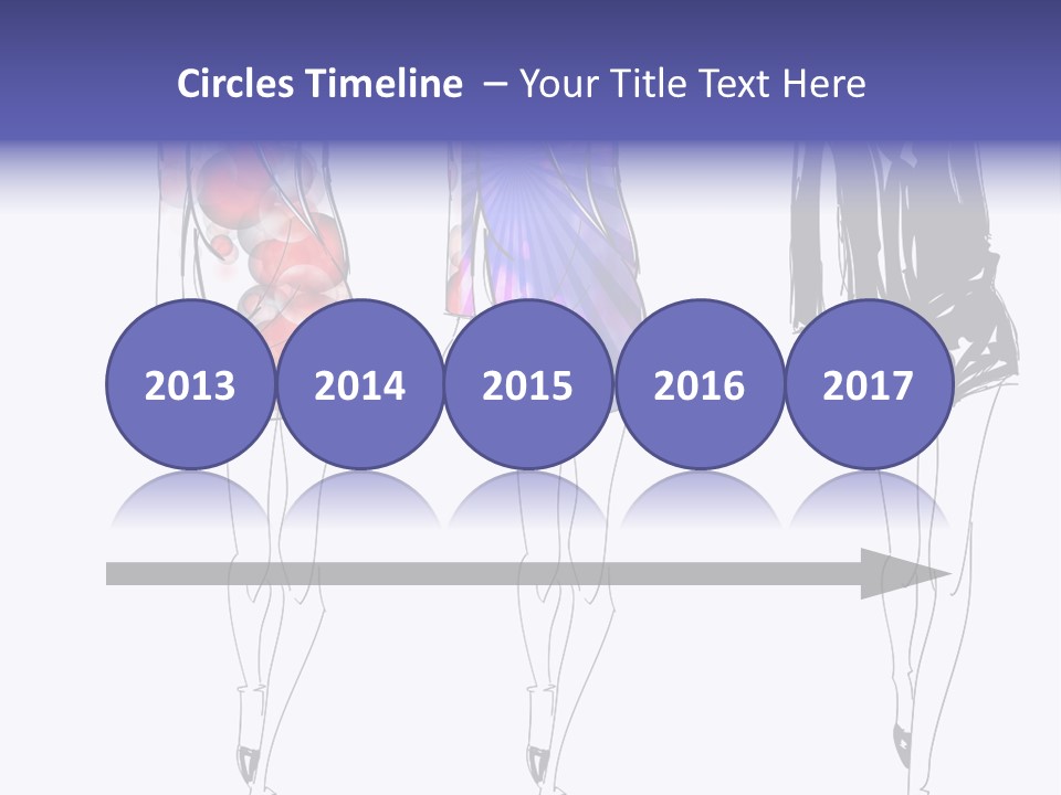 Dress Women Girls PowerPoint Template