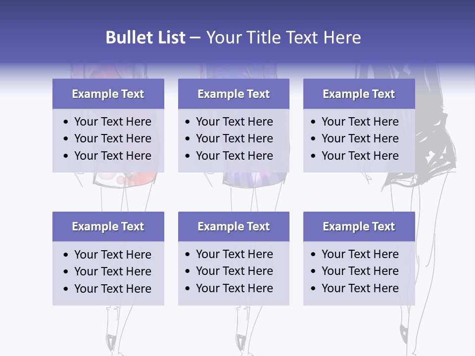 Dress Women Girls PowerPoint Template