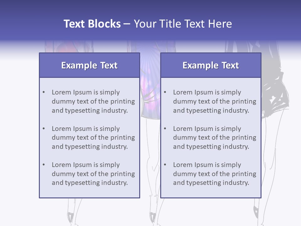 Dress Women Girls PowerPoint Template