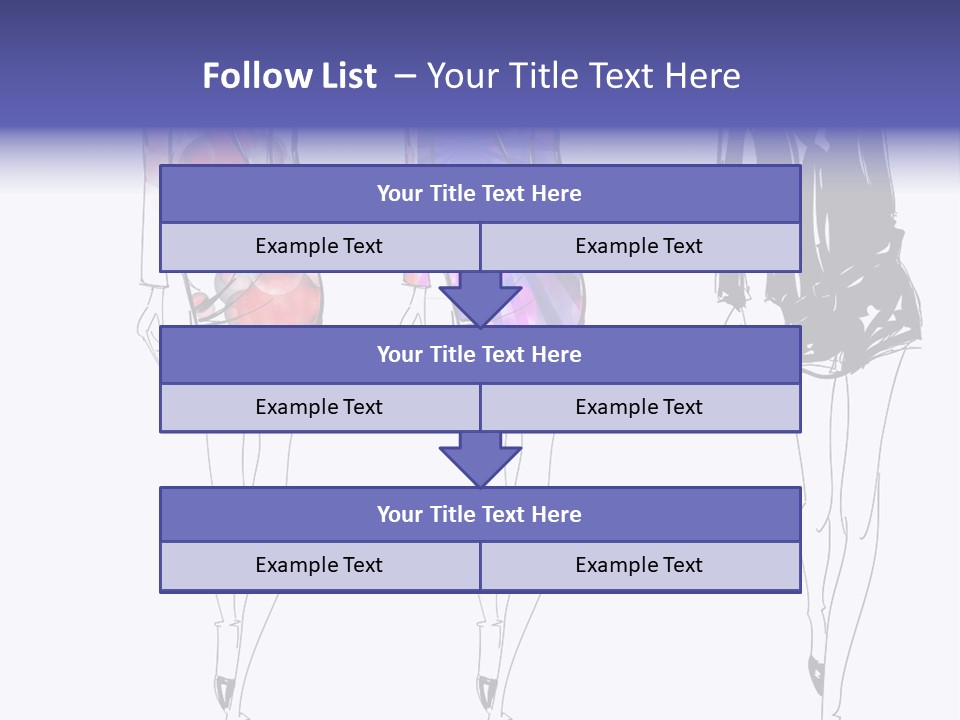 Dress Women Girls PowerPoint Template