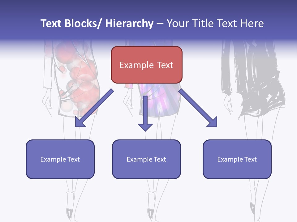 Dress Women Girls PowerPoint Template