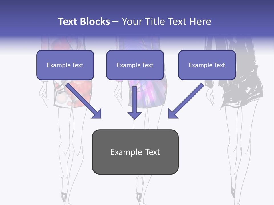 Dress Women Girls PowerPoint Template