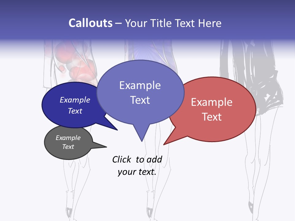 Dress Women Girls PowerPoint Template