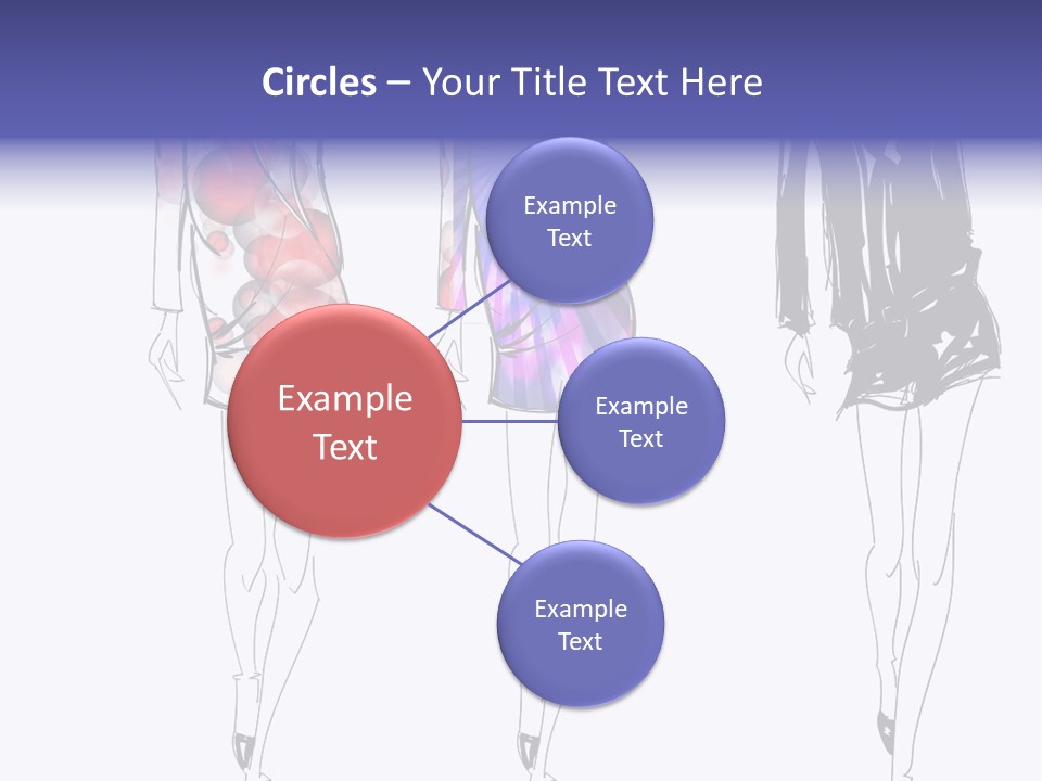 Dress Women Girls PowerPoint Template