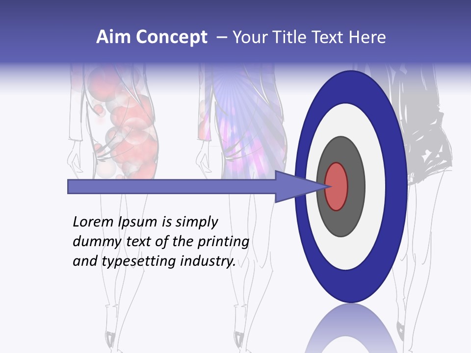 Dress Women Girls PowerPoint Template