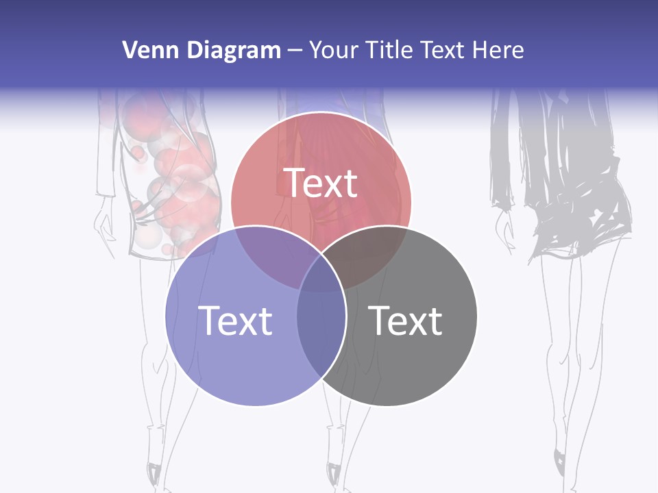 Dress Women Girls PowerPoint Template