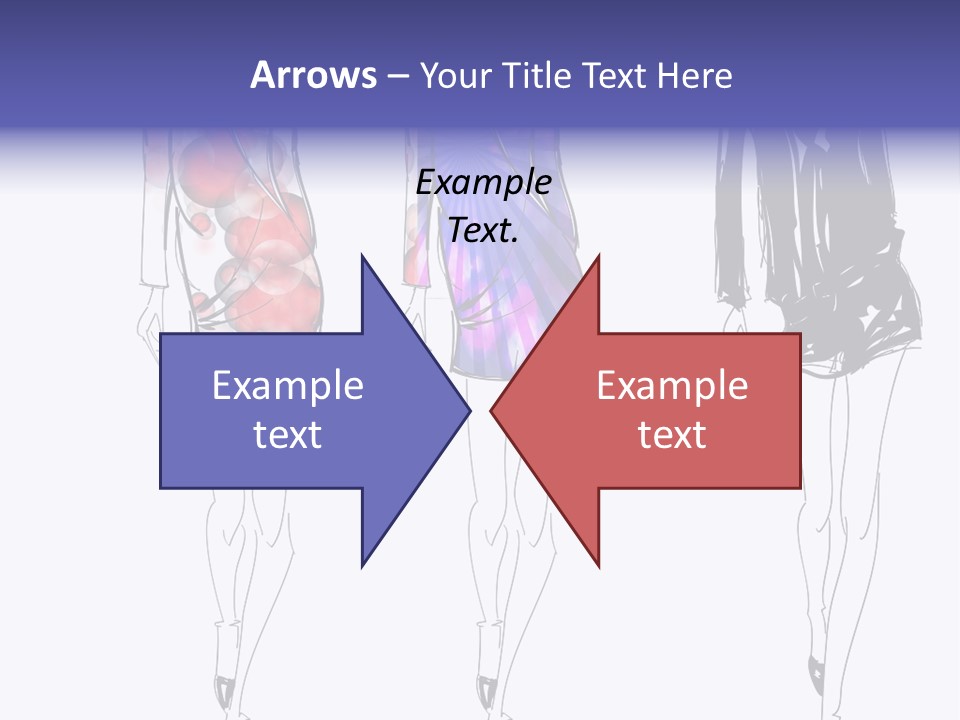 Dress Women Girls PowerPoint Template