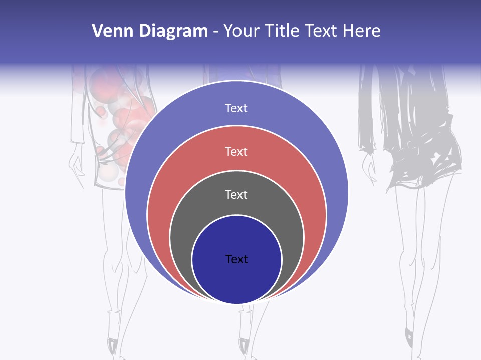 Dress Women Girls PowerPoint Template