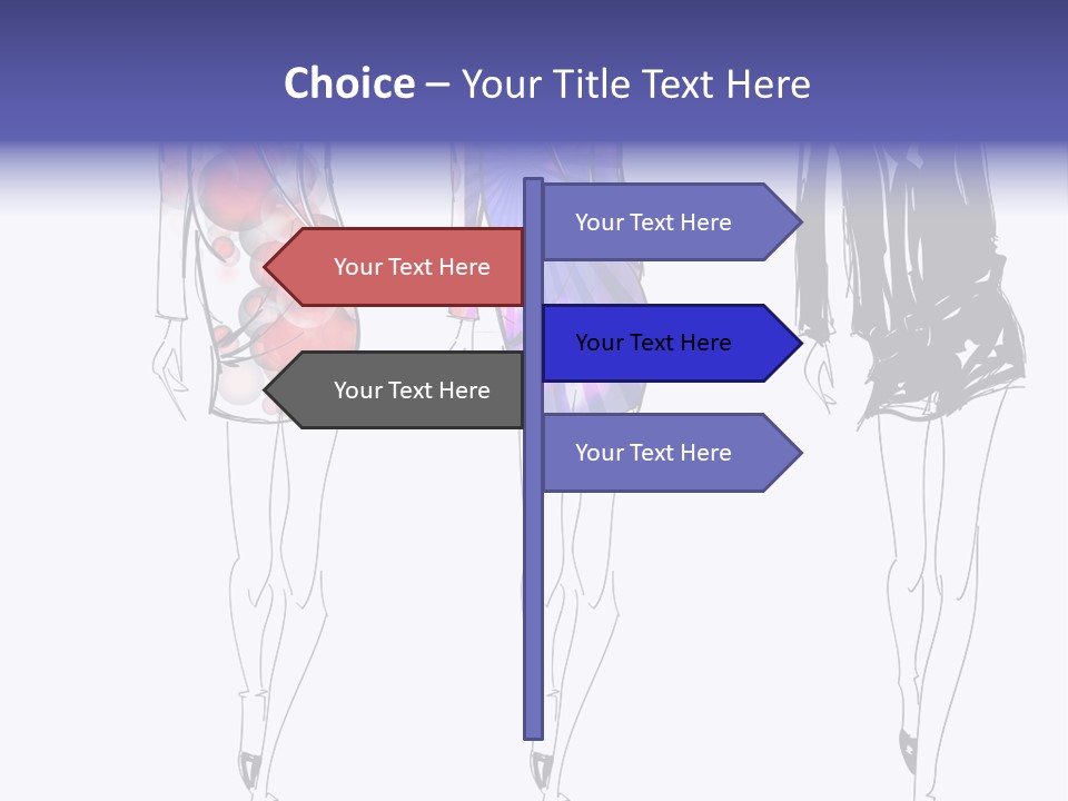 Dress Women Girls PowerPoint Template