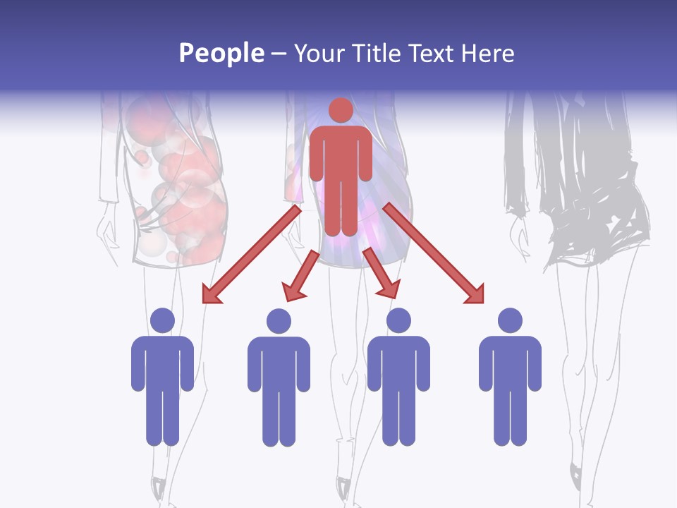 Dress Women Girls PowerPoint Template