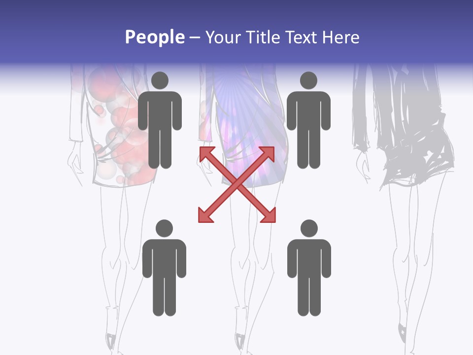 Dress Women Girls PowerPoint Template