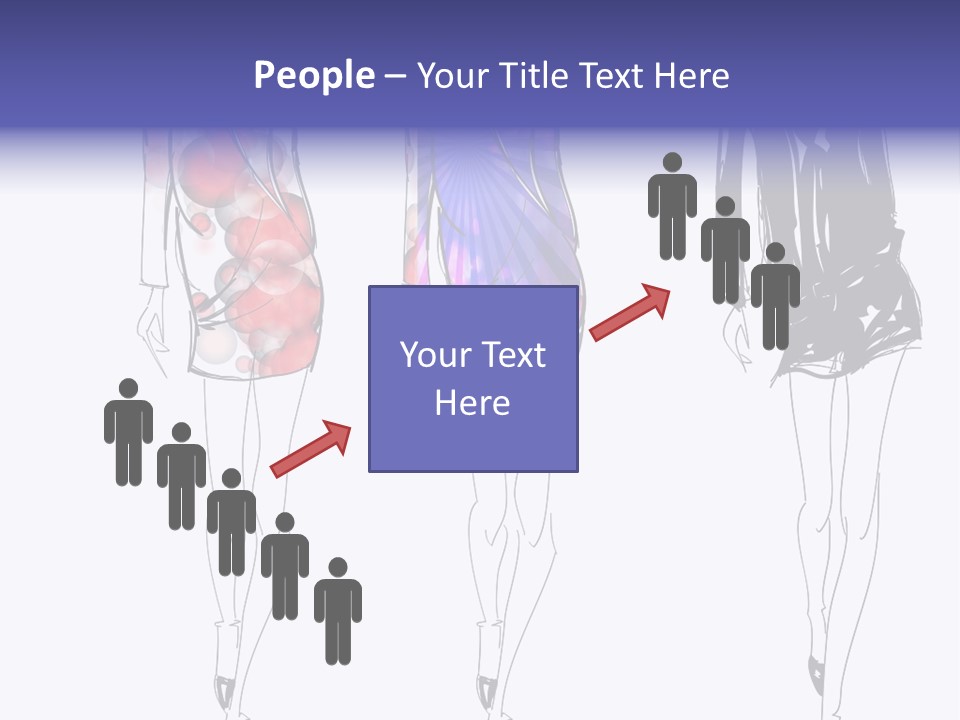 Dress Women Girls PowerPoint Template