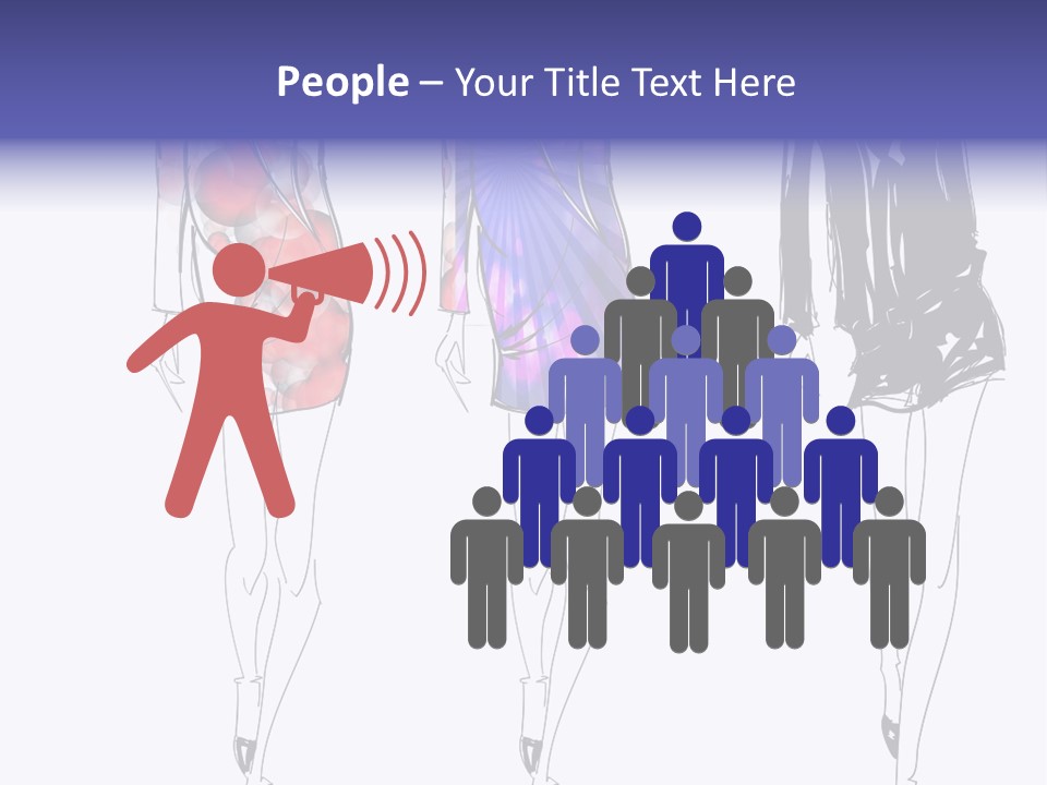 Dress Women Girls PowerPoint Template