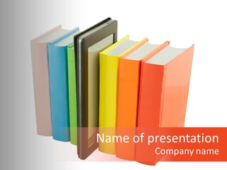 Electronic Book Learning Pen PowerPoint Template