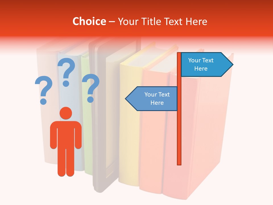 Electronic Book Learning Pen PowerPoint Template