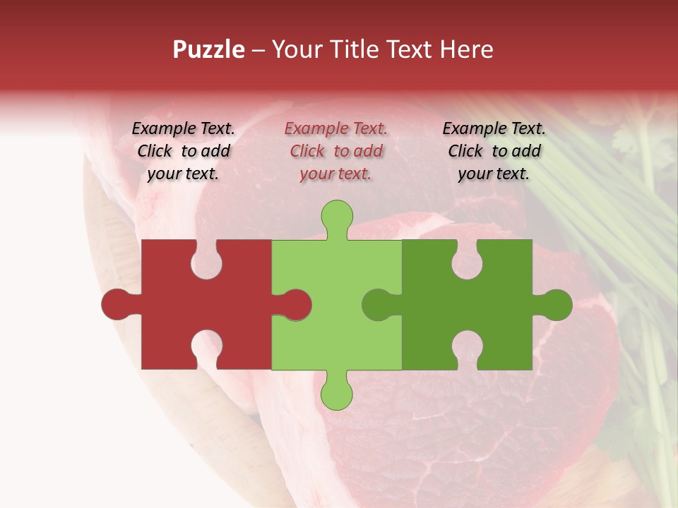 Sirloin Vegetables Beef PowerPoint Template