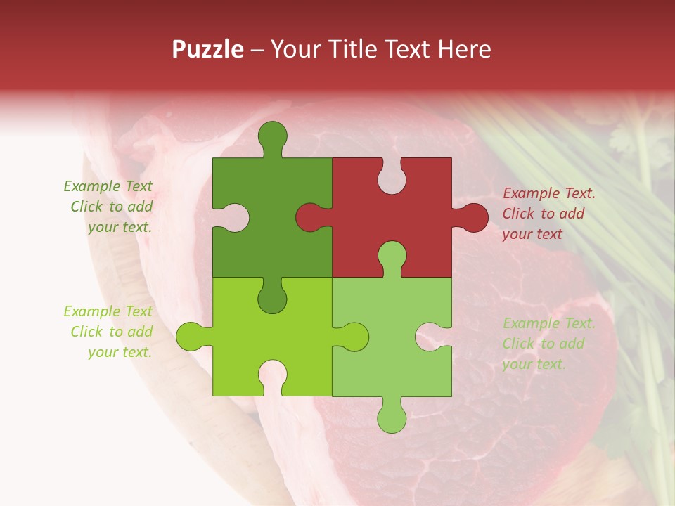 Sirloin Vegetables Beef PowerPoint Template