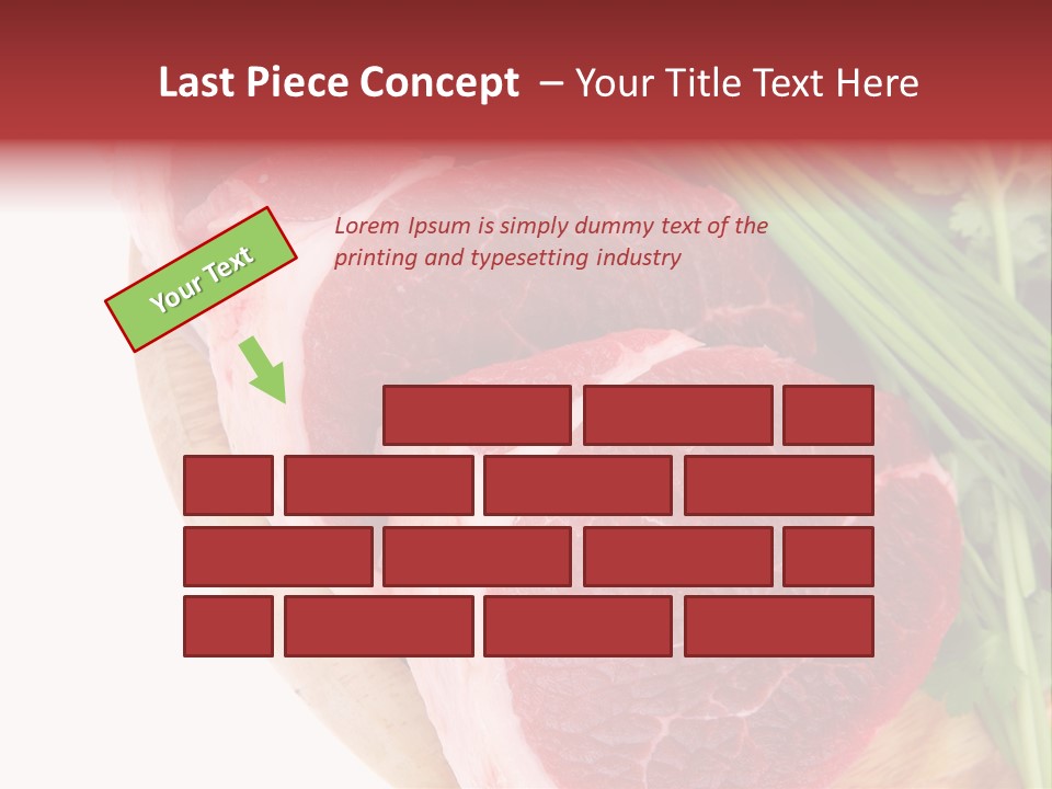 Sirloin Vegetables Beef PowerPoint Template