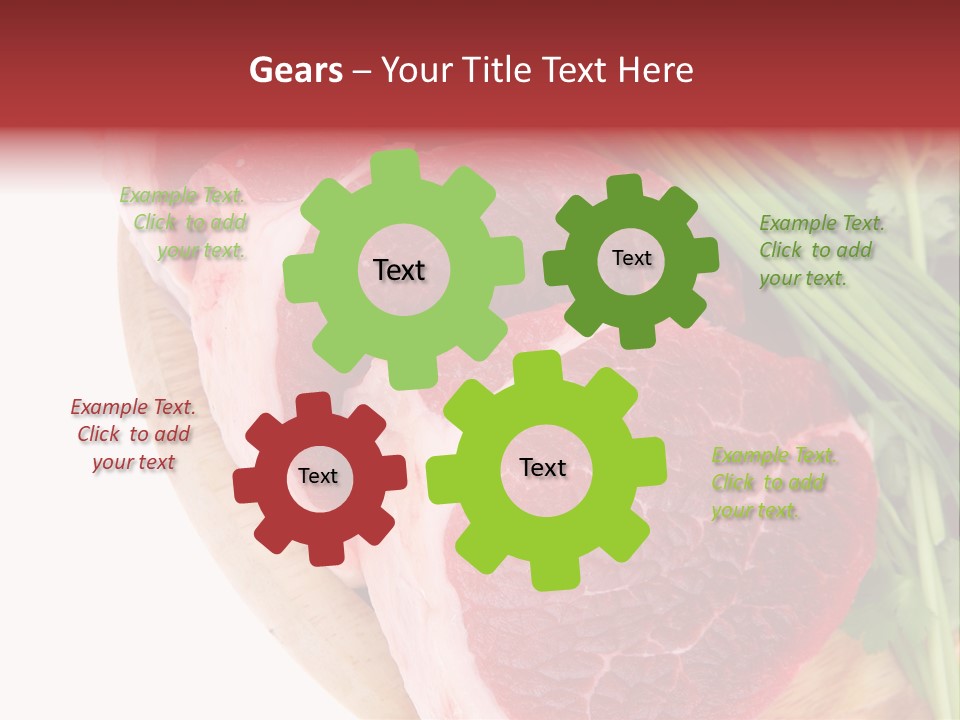 Sirloin Vegetables Beef PowerPoint Template