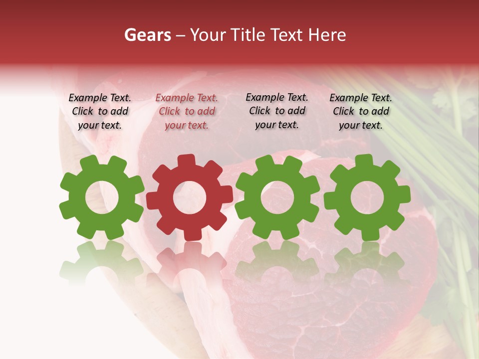 Sirloin Vegetables Beef PowerPoint Template