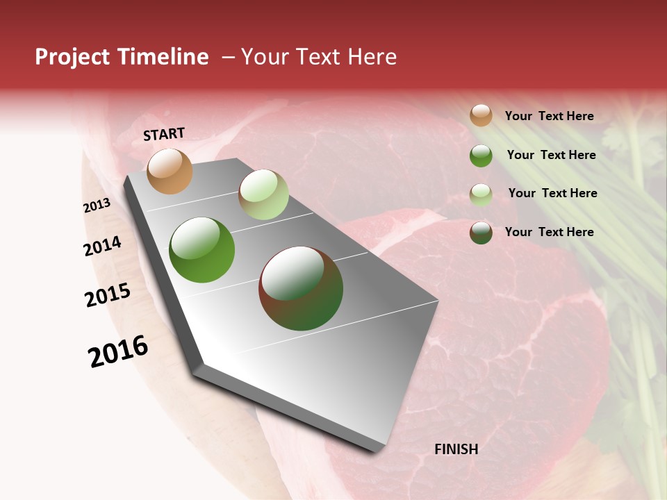 Sirloin Vegetables Beef PowerPoint Template