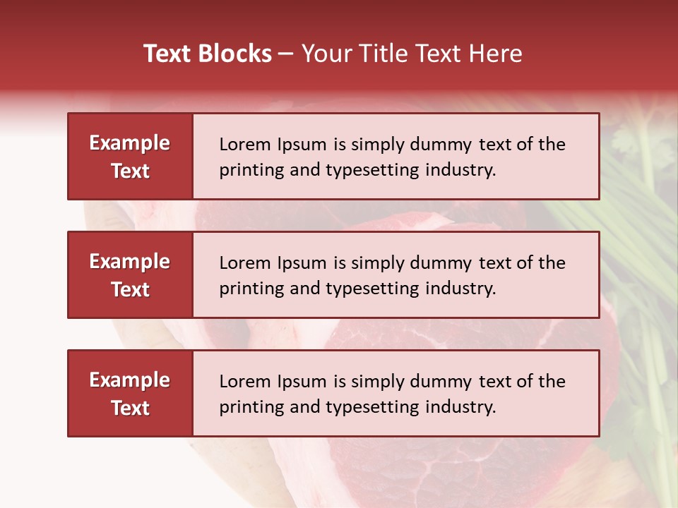 Sirloin Vegetables Beef PowerPoint Template