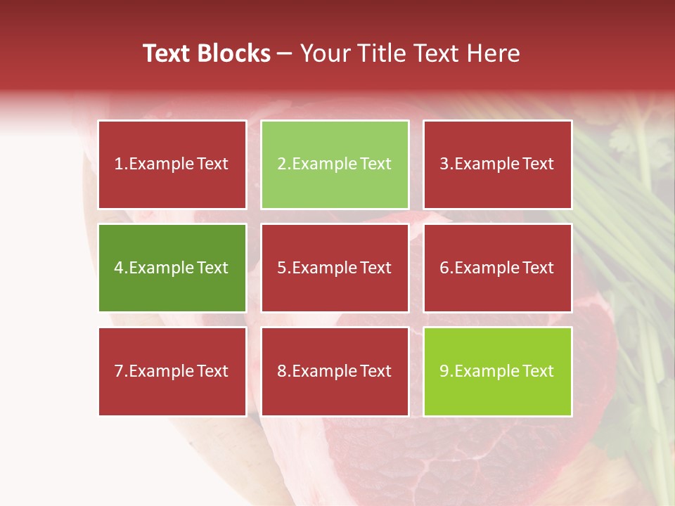 Sirloin Vegetables Beef PowerPoint Template